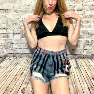‼️BIRDS of PREY HARLEY Q High Rise Denim Cut Offs